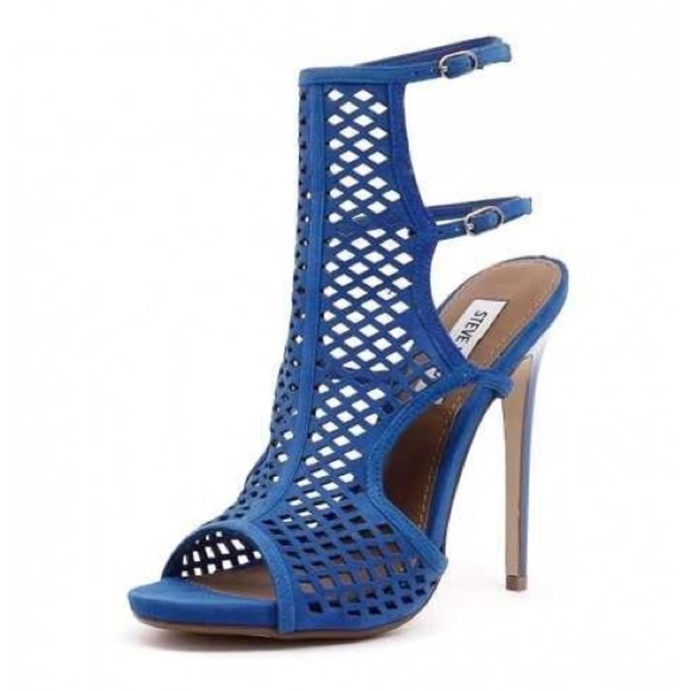 Steve Madden cobalt blue netted heels (8)